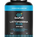 GOINPLUS Lattoferrina 200 mg Immuno, Integratore ad Alto Dosaggio con Echinacea, Quercetina, Vitamina C e Vitamina D, Rafforza il Sistema Immunitario - 30 Capsule