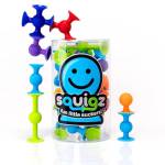 Fat Brain Toys Squigz Starter Set 22 pezzi, costruzioni a ventosa, colorate in silicone alimentare, di diverse forme, sviluppano creatività e ingegno, adatto dai 36 mesi