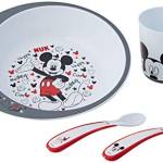 NUK Disney Mickey Mouse - Set per imparare a mangiare, confezione regalo, senza BPA, a partire dai 6 mesi in su