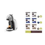 NESCAFÉ DOLCE GUSTO Krups Mini Me KP123BK Macchina per Caffè Espresso e Altre bevande in capsula, Automatica, Grigio/Nero + Espresso Barista, Espresso Ardenza, Essenza di Moka, 96 Capsule