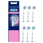 Oral-B Sensitive Clean Testine di Ricambio per Spazzolino Elettrico, Confezione da 6 Pezzi