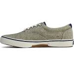 Sperry Halyard CVO - Sneaker in tela da uomo, Verde (Chambray Olive), 42.5 EU