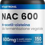 NAC 600mg Premium PURO AL 100% - 150 Compresse Vegano - NAC N-acetil-cisteina 600mg - NAC Vitastrong - Integratore Antiossidante, Sintesi del Glutatione