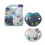 Tommee Tippee Moda Soothers, design ortodontico simmetrico, silicone privo di BPA, 18-36 m, 2 pezzi (confezione da 1)