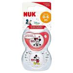 Nuk - Ciucci per bambini Disney, 0-6 mesi, in silicone, senza BPA, motivo Topolino e Minnie, 2 pezzi (modelli/stili assortiti)