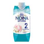 NESTLÉ NIDINA Optipro 2 Latte di proseguimento liquido da 6 mesi, 12 Brick da 500 ml (6 L)