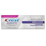 Crest 3D White Brilliance, Dentifricio vibrante, menta piperita 4 oz