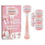 Gillette Venus Comfortglide Spa Breeze, RASOIO DONNA, 1 MANICO e 6 LAMETTE (da 3 Lame), per una Rasatura Fluida Profonda e Duratura, IDEA REGALO DONNA