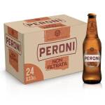 Peroni Birra Non Filtrata, Cassa con 24 Bottiglie da 33 cl, Premium Lager a Bassa Fermentazione, Gusto Rinfrescante e Rigenerante, Gradazione Alcolica 4.7% Vol