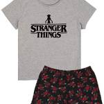 Stranger Things Pigiama Donna con Gamba Corta o Lunga (XL)