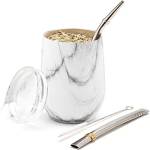 BALIBETOV Mate Argentino - Set Yerba Mate (Tazza Mate) - Acciaio Inossidabile 18/8 a Doppia Parete - Include Due Bombilla Mate e Una Spazzola per la Pulizia - Set Mate Argentino Autentico