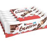 Kinder Bueno, snack al cioccolato, 6 pezzi da 43 gr