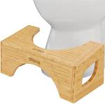 Squatty Potty The Original - Sgabello per WC in bambù, 17,8 cm e 22,9 cm, colore: Marrone