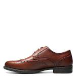 Florsheim Mens Midtown Wingtip Cognac Oxford - 8.5 3E