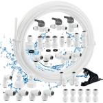 EMNIMQ Tubo Frigorifero Raccordi per Osmosi Inversa 31pz,Kit di Collegamento Universale 10M Tubo Frigorifero Acqua,Raccordi per Tubo Frigorifero per Gelati Frigoriferi, Umidificatori Depuratore Acqua