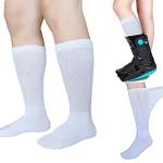 Fodera di ricambio per scarponi da passeggio o da camminatore – Air Cam Walkers e Fratture Boot Orthopedics Socks Medical Mid Polves Sock (2 paia (bianco), taglia unica, 2 coppie (bianco), taglia