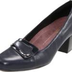 Clarks Donna Levee Delta Pump Blue Taglia: 11 Stretta, Pelle Blu Navy