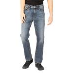 ANGELICA Silver Jeans Grayson Easy Fit Straight Leg Jeans, Lavaggio Scuro, W30 / L34 Uomo
