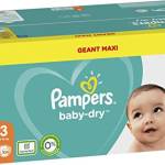 Pampers Baby-Dry taglia 3, 104 pannolini, protezione fino a 12 ore, 6-10 kg - 1 pezzo