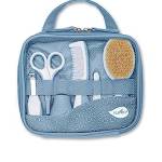 Nuvita 1146 | Set Completo per la Cura del Bambino | Trousse da Bagno | Bellezza per Neonati | Forbicine per Unghie e Capelli | Ideale per Asilo e Viaggi | Senza BPA | Powder Blue