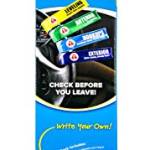 Camco RV Steering Wheel Check Bands - Pre-Labeled and Customizable Important Task Reminders to Place on Your RV Steering Wheel So You Won't Forget |Excellent for Camping and Traveling - (53098)