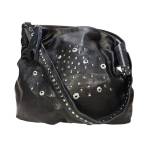 Borsa Donna grande nera in pelle/accessori moda Donna made in Italy