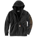 Carhartt Rain Defender 105443 - Felpa da uomo foderata in pile con logo Graphi, nero, X-Large