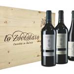 Lo Zoccolaio Cassetta Legno - Vino Rosso - Barbera D'Alba+Langhe Rosso+Barolo 3 Bottiglie x 750ml