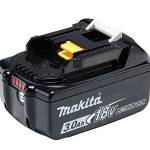 Makita BL1830B batteria Li-Ion 18 V 3.0 Ah (con indicatore livello di carica) – nero/bianco (pezzo) / 632G12-3