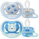 Philips Avent SCF085/03 - Succhietto Ultra air, Lascia respirare la pelle del tuo bambino, Ortodontico & senza BPA, 6-18 m, confezione da 2 pz