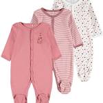 Name It Nbfnightsuit 3P W/F Dusty Rose Noos, Pigiama Bambine e ragazze, Rosa (Dusty Rose), 98