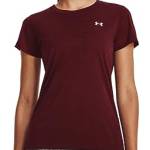 Under Armour Tech Twist Maglietta, T-Shirt Donna, Rosso, M-L