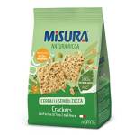 Misura Crackers ai Cereali Natura Ricca | con Semi di Zucca e Fiocchi d’Avena | Confezione da 230 grammi