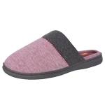 Hanes womens Superior Comfort Cotton on Scuff With Memory Foam and Anti-skid Sole Slipper, Raspberry, Medium US