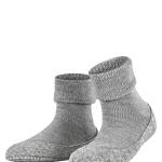 FALKE Cosyshoe W HP lana con suola in gomma 1 paio, Calze da casa Donna, Grigio (Light Grey 3400), 39-40