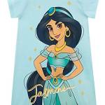 Disney Camicia da Notte delle Ragazze Aladdin Jasmine Blu 6-7 Anni