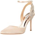 Badgley Mischka Blanca, Scarpe décolleté Donna, Nude Satin, 40 EU