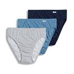 Jockey Women's Underwear Plus Size Elance French Cut - 3 Pack, heather blue/deep blue/dot, 11