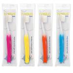 Nimbus NIMBY Kid's Extra Soft Toothbrushes for Sensitive Teeth and Receding Gums, Periodontist Design Plaque Remover Travel Toothbrush, Individually Wrapped (4 Pack, Colors May Vary)