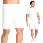 CityComfort Pantaloncini Uomo Pantaloni Corti Shorts Sportivi Abbigliamento per Allenamento M-3XL Fitness Jogging Running Palestra Basket Calcio Asciugatura Rapida (Bianco, XL)