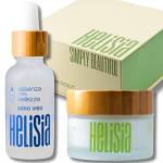 Helisia - Siero e Crema Viso Antirughe Idratante con Acido Ialuronico e Bava di Lumaca - Cofanetto Donna 2 in 1 per la SkinCare Quotidiana - Made in Italy