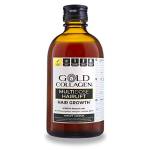 GOLD COLLAGEN Multidose Hairlift - Integratore Capelli Liquido al Collagene Marino con Acido Ialuronico, Biotina Capelli, Cheratina, Zinco e Vitamine Fortificante per Capelli, Pelle e Unghie, 300 ml