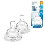 Philips Avent Allattamento SCF634/27, 2 Tettarelle Classic+ e Anti-colic, Flusso Abbondante, 4 Fori, 6+ Mesi