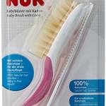 NUK 10256382 - Set di spazzola per bambini con in setole naturali al 100% e pettine con punte arrotondate, colore: Rosa