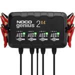 NOCO GENIUS2X4, Caricabatterie da Auto 8A (2A/Banco), Professionale da 6V e 12V, Mantenitore di Carica e Desolforatore per Batterie Auto, Moto, Scooter, Camion, Camper, AGM, Gel e Litio