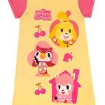 Animal Crossing Camicia da Notte per Ragazze Giallo 11-12 Anni