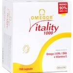 OMEGOR® Vitality 1000 - Olio di Pesce con 800mg EPA e DHA per capsula | L’unico Omega 3 IFOS certificato 5 stelle dal 2006 | 150 capsule