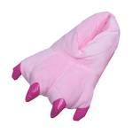 OCHENTA Pantofole unisex animale fantasia peluche pantofole zampa Cosplay, Rosa, 26/32 EU