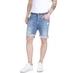 Replay RBJ.901 Short Aged Pantalocini Denim, 9 Celeste, 29 Uomo