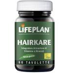 LIFEPLAN Hairkare | Integratori per capelli, vitamina b | Trattamento anticaduta capelli donna, crescita | Benessere capelli pelle unghie, a base di zinco, biotina e rame (60 compresse, scorta 2 mesi)